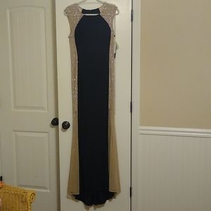 Xscape Embellished Trumpet Gown (NEW WITH TAGS)